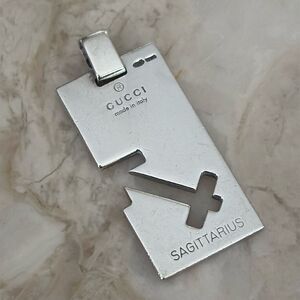 Gucci 925 Sterling Silver Pendant Zodiac Collection Sagittarius Unisex